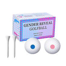 Gender Reveal Golf Balls Set for Baby Gender Reveal Parties, Exploding Golf Balls with Pink or Blue Powder, 2-Pack Surprise Balls