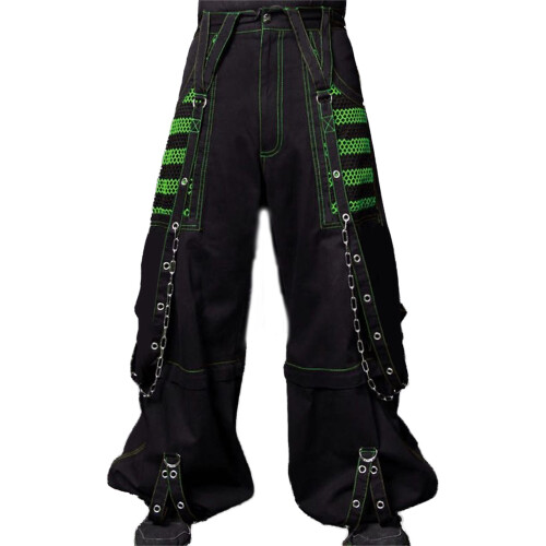 (L, Green) Γυναικείο τζιν cargo, παντελόνι streetwear