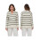 (S, Milky White) Pulls confortables pour le streetwear. 3