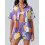 (XL, Purple) Completo da donna: due pezzi. 6