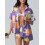 (XL, Purple) Completo da donna: due pezzi. 7