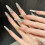 (L) 10PCS Flash Cat Eye Press-On Nails 3