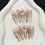 (S) 10PCS Flash Cat Eyes Press-on Nails 3