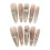 (S) 10PCS Flash Cat Eyes Press-on Nails 5