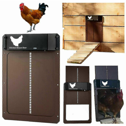 Automatic Chicken Coop Door Light-sensitive Automatic Door Chicken Pets Door