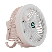 (Pink) Portable Mini Fan Air Cooler Usb Desktop Fans 3-speed Regulation Summer Fan