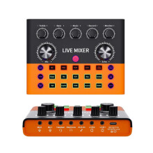 Professionele Geluidskaart Live Geluidsmixer Streaming Live-Uitzending Podcast Opnamestudio-Apparatuur Stemwisselaar