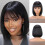 (1B) Perruque Synthétique Bob 30cm 10