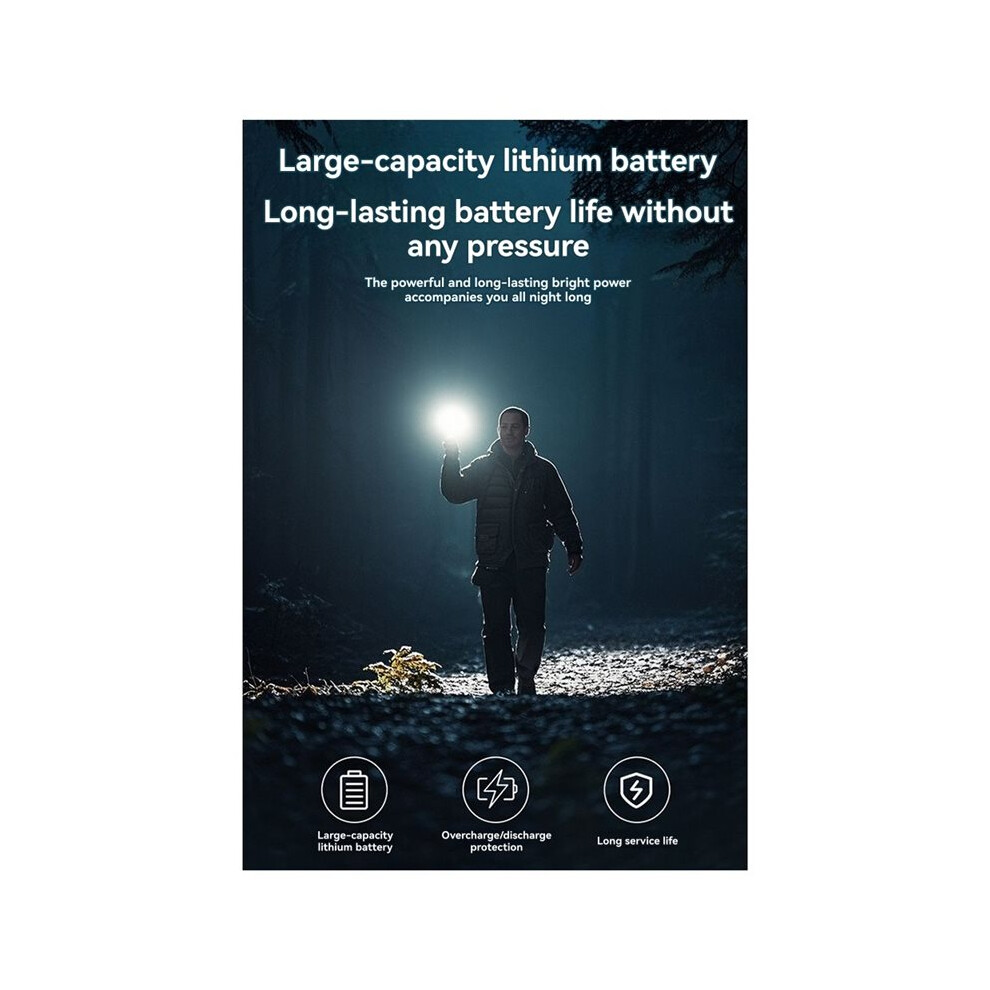 Keychain Flashlight Waterproof, Portable Usb Charging Keyring Torch For Camping, Hiking, Emergencies Sos 6033982895207