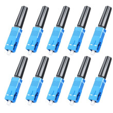 10 Stück SC-UPC Glasfaser-Schnellverbinder für 2 mm X 3 mm Butterfly-Glasfaserkabel