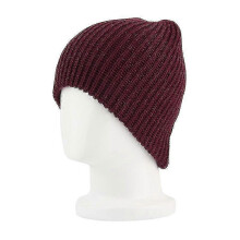 (Wine Red)Men Knitted Slouch Beanie Hat Skull Baggy Winter Warm Oversize Skateboard Cap