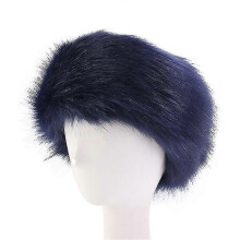 (COLOR 6) Women's Faux Fur Headband For Winter Cossack Russian Style White Warm Cap