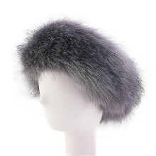 (COLOR 5) Women's Faux Fur Headband For Winter Cossack Russian Style White Warm Cap