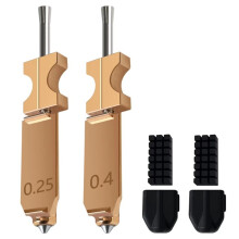 Per Flashforge AD5X 0,25+0,4MM Kit di Copertura In Silicone per Ugello Hotend con 2 Spazzole+2 Manicotti per Ugello A Sgancio Rapido