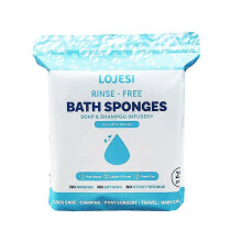 (3 packs) Disposable Rinse Free Bathing Wipes 25 Pack - No Rinse Shampoo, Dampen Lather Dry, Travel Camping Elderly Care