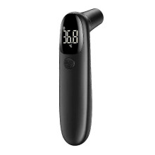 (As show, One size) Non-Contact Digital Forehead and Ear Thermometer with LCD Display for Kids and Adults - Black
