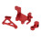 Aluminum MX 1/4 RC Servo Bracket Arm Set Red 12