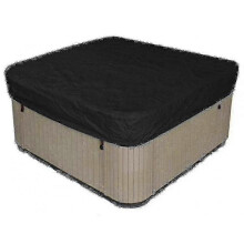 (231*231*30cm, black) Best Waterproof Polyester Square Hot Tub Cover for Outdoor Spas
