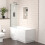 NES Home Nes Home P-Shaped Left Hand Bath with Panel & Screen, 600mm Vanity with Toilet 3