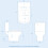 NES Home Nes Home P-Shaped Left Hand Bath with Panel & Screen, 600mm Vanity with Toilet 6