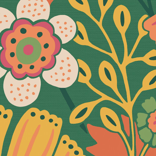 ENVY Envy Oopsy Daisy Forest Green Wallpaper 2