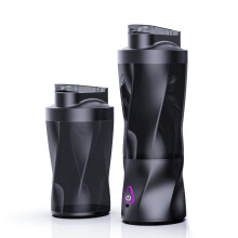 (黑色) Portable blender, 20-ounce personal blender, ideal for making smoothies, crushed ice, travel juice cups, and fitness shaker cups