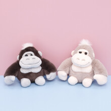 (black,13cm)Gorilla Plush Toy King Kong Doll Claw Machine Stuffed Animal Keychain Bag Charm Cute Plushie