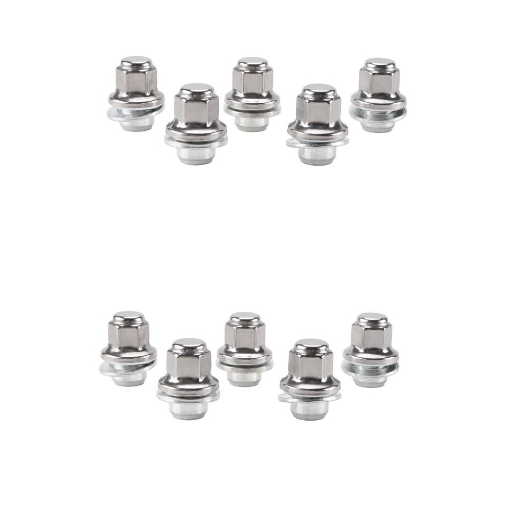 10Pcs Wheel Lug Bolt Stud Nut C2c35294010 For S-Type X-Type Xj Xjr Xf 1999-11 4712557628038