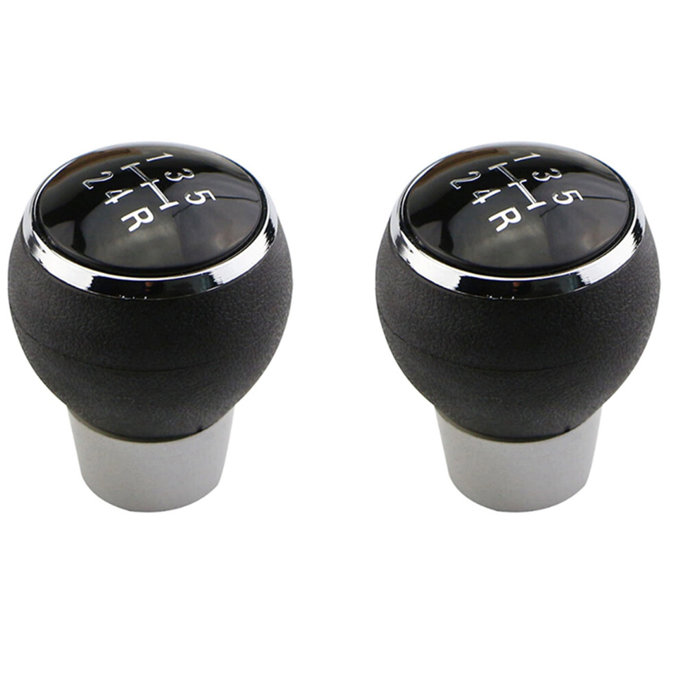 2X Car 5 Speed Gear Shift Knob Mt Handball For Lancer Ex Evo Gts Asx V3 V5 V6 White 4711643117548
