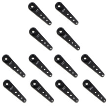 12PZ 37mm 25T Estensione del Metallo Servo Sterzo Braccio Corno per Parti di Auto Cingolate RC, Nero