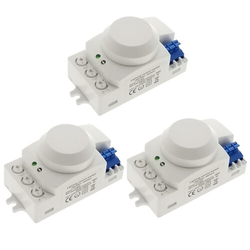 3X 5.8GHz  System LED Microwave 360 Degree Motion Sensor Light  Body Motion Detector