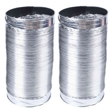 2X 3 Meter Length 100mm/4 Inch Fresh Air System Flexible Aluminum Exhaust Duct Pipe Air Ventilation Pipe Hose