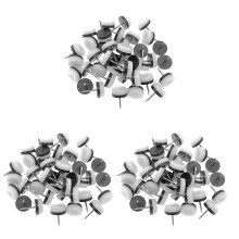 120 Stücke Verdickt Möbel Gleiten, Nagel Auf Nylon Slider Pad Boden Schutz für Holz Bein Füße Stuhl Tisch Sofa (18 mm Oder 0,7 Zoll, Weiß)