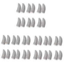18-Pin Carbon Fiber Finger Sleeves for PUBG Mobile Games Contact Screen Finger Sleeves White(36 Pcs)