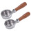 3X 58mm Stainless Steel Coffee Machine E61 No Base Filter Bracket Coffee Bottomless Handle Coffee Spoon Wooden Handle 2