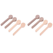 Wood Carving Spoon Blank Beech and Walnut Wood Unfinished Wooden Whittling Kit for Whittler (8Pcs)