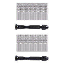 Hand Drill Set Precision Pin Vise with 98 Pcs  Twist Drill Bits for Model,Jewelry Making,Multipurpose Rotary Tool