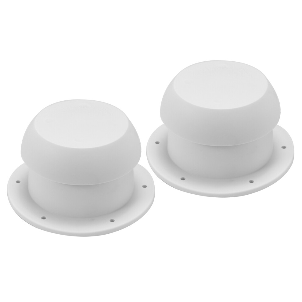 2X Round Mushroom Shape Ventilation Cap For Rv Accessories Top Mounted Round Exhaust Outlet Vent Cap 4713686090260