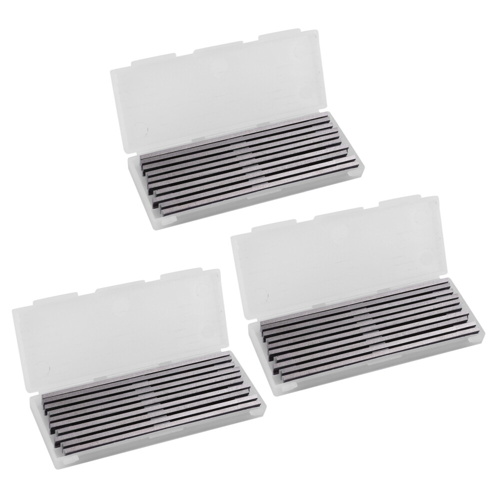 30Pcs Reversible High Speed Steel Planer Blades 82Mm X 5.5Mm For Cutting Soft Hard Woods Ply-Wood Board Power Tool 4711777575191