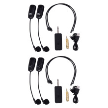 2X U12F Uhf Un pour Deux Mélangeur D'Amplificateur de Microphone de Casque Sans Fil Approprié Aux Guides D'Enseignement RéUnion Conférences