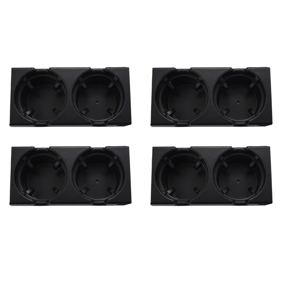 4X Car Center Console Water Cup Holder Beverage Bottle Holder For 3 Series E46 318I 320I 98-06 51168217953 Black 6033064682442