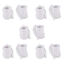 100X White 25mm Inner Plastic Curtain Rings