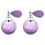 2X 110ML Vintage Crystal Spray Perfume Bottle White Short Atomizer Refillable Glass 1