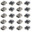 2X Replacement  USB Type B Female 5 Pin PCB Board Mount Jack Charger Connector 10 Pcs 1