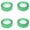 Plastique Vert 7cm Dia Eponge Doigt Mouille Argent Caissier 4 Pcs 1