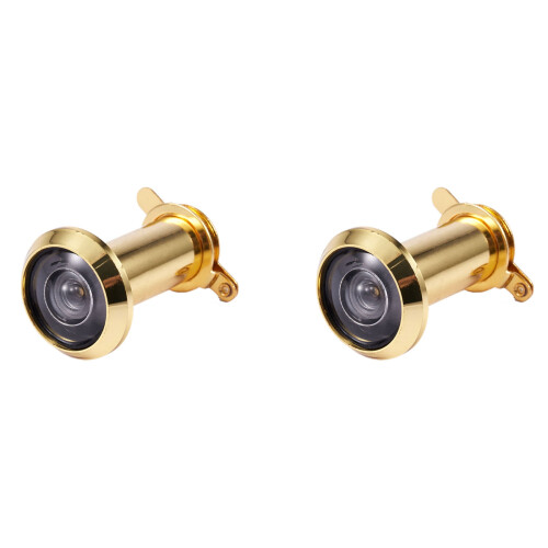 2X Security 180 Degree Door Scope Viewer Cover Peep Hole