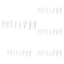 200PCS Figures 1: 75 Scaled Models Train Building People for Layout
