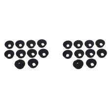 20 Pcs 35 mm Schwarze Kabeldurchfuehrung Kabeldurchlass Schreibtisch Tisch Aus Draht