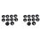 20 Pcs 35mm Black Cable Grommet Cable Outlet Desk Table Wire 1