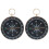 2X Portable Compass Keychain Ring Adventure Hiking Survival Compass Aid 1